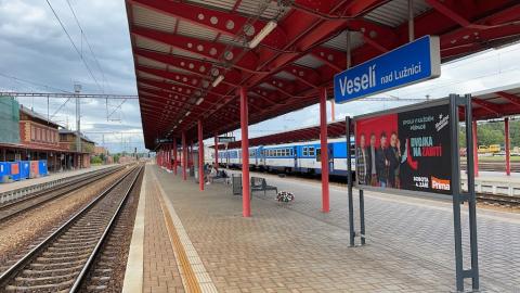 Fotografie Železniční stanice Veselí nad Lužnicí
