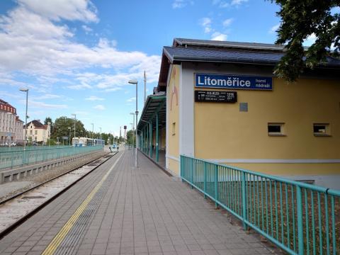 Fotografie Litoměřice horní nádraží
